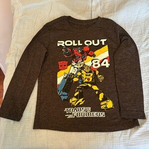 Jumping Beans Black Transformers Long Sleeve Tee Size 4